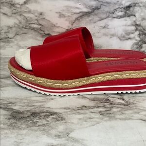 Journee Collection Red Espadrille Platform Shoes